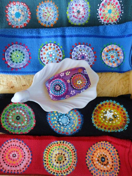 Sabonetes Pintados à Mão Mandalas